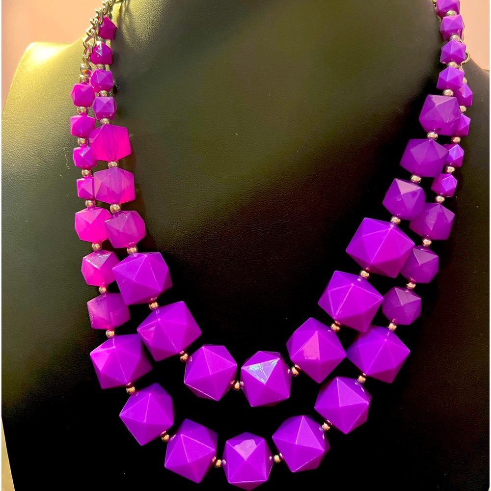 Purple and Silver Necklace